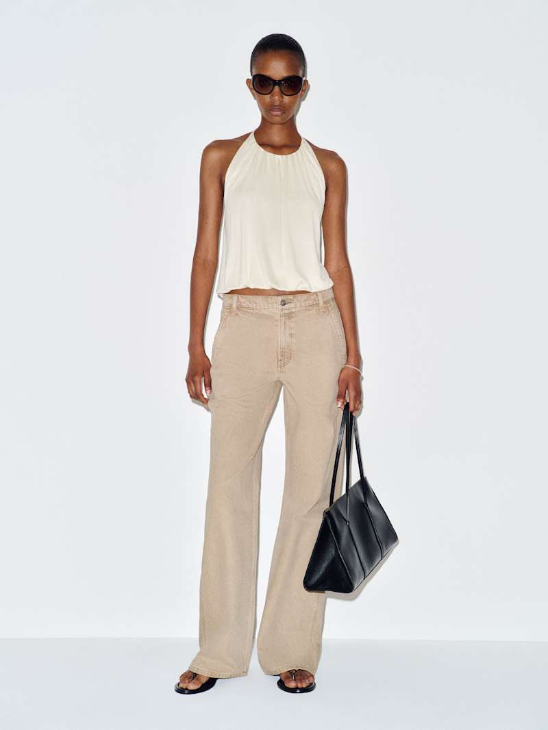 Diego Mid Rise Baggy Utility Jeans