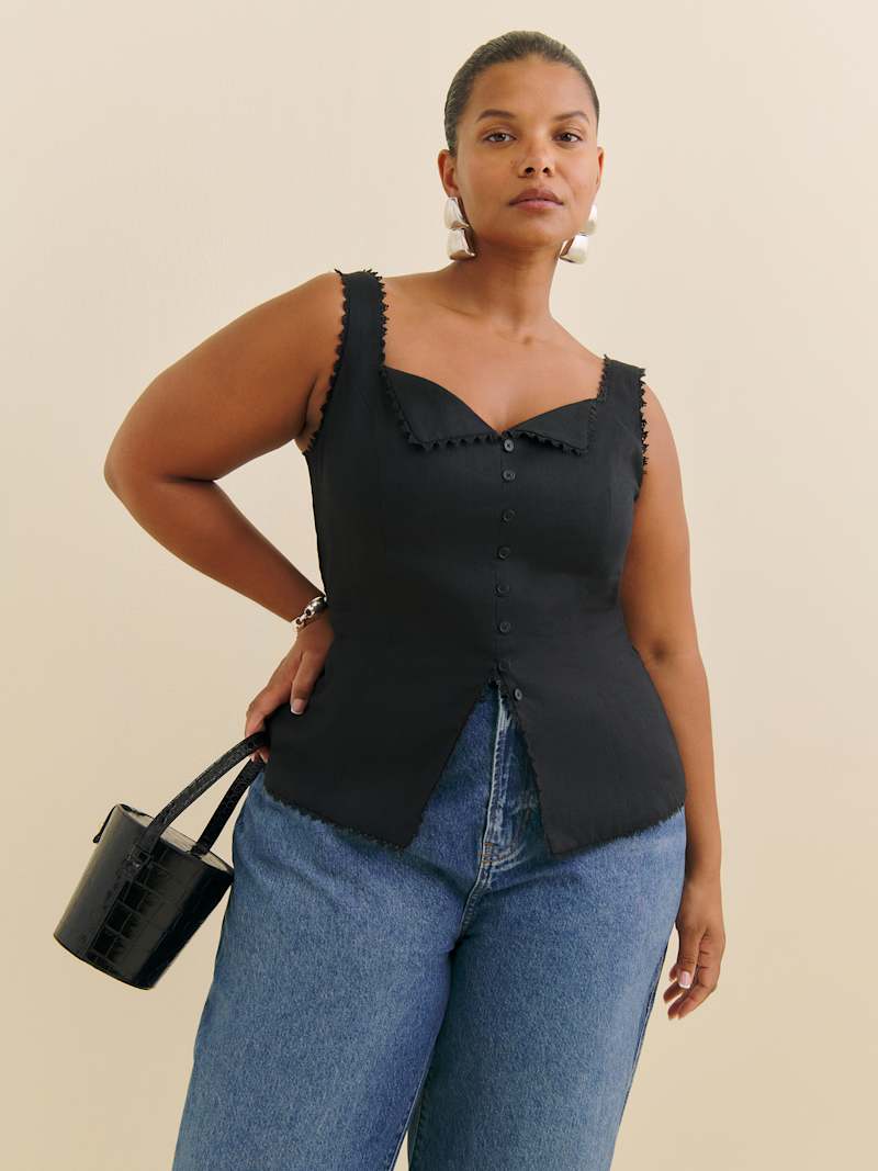 Viola Linen Top Es