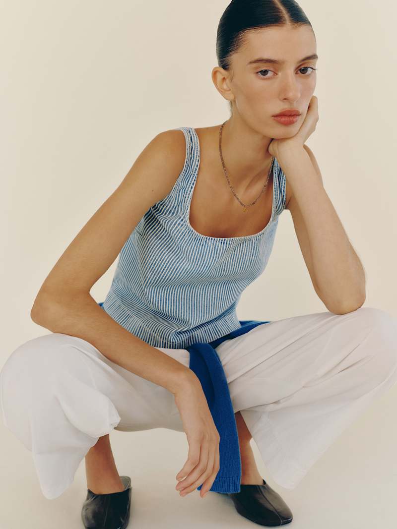 Kaia Denim Top