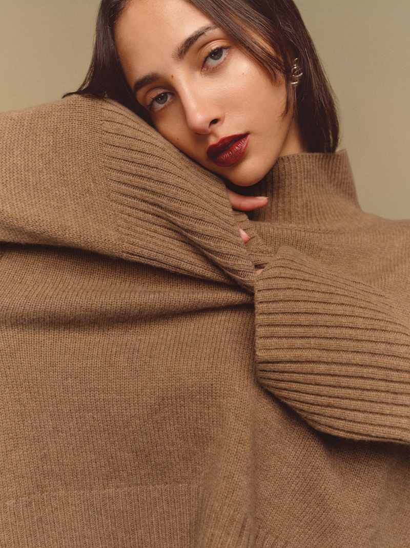 March Regenerative Wool Cropped Turtleneck