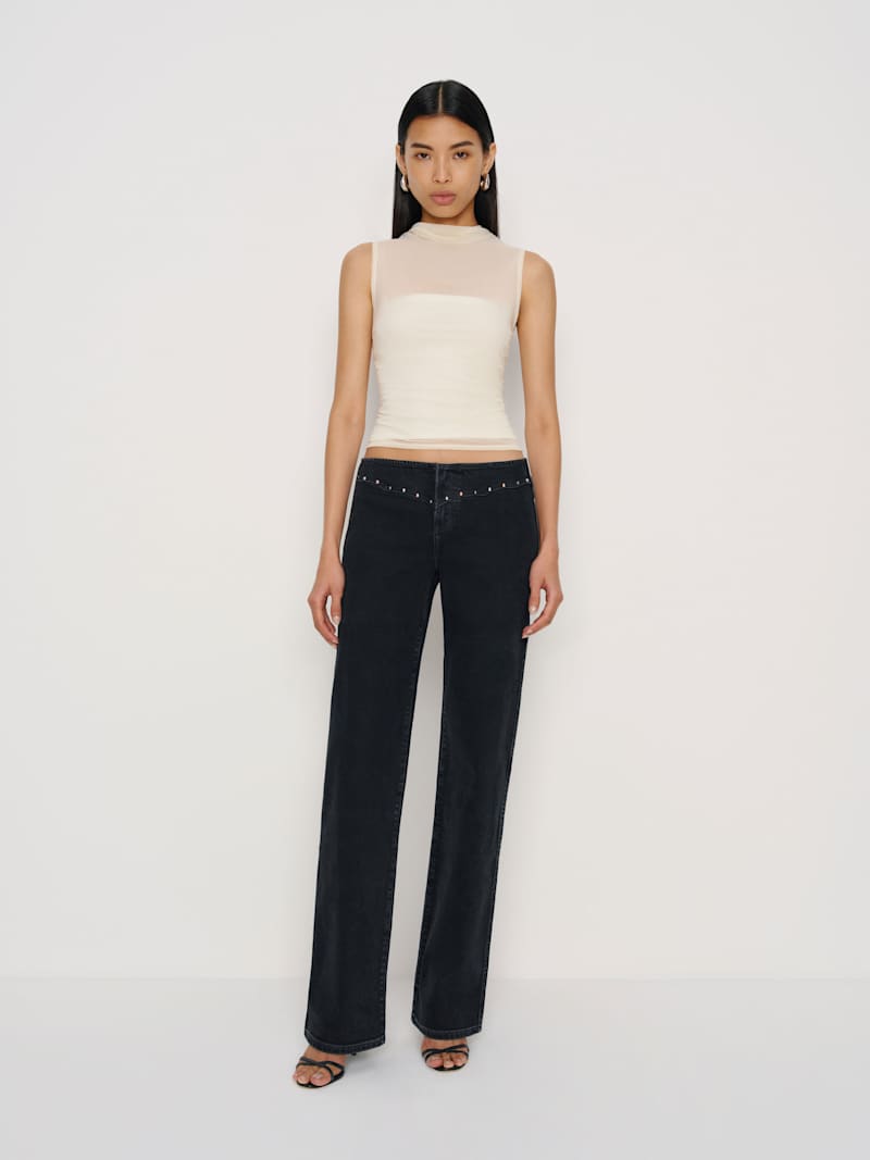 Rayla Super Stretch Low Rise Straight Jeans