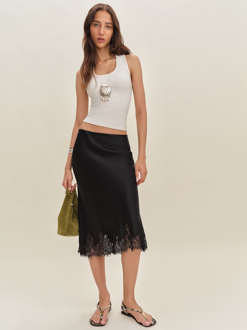 Petites Carolina Silk Skirt