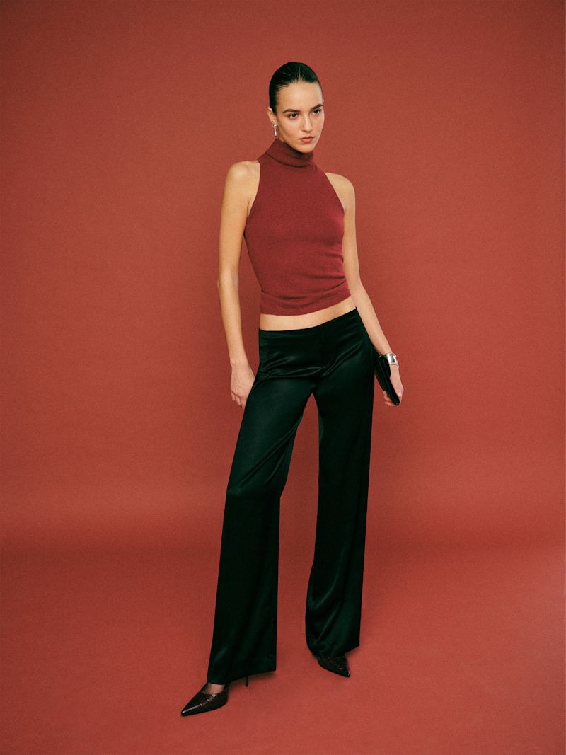 Vida Satin Low Rise Pant