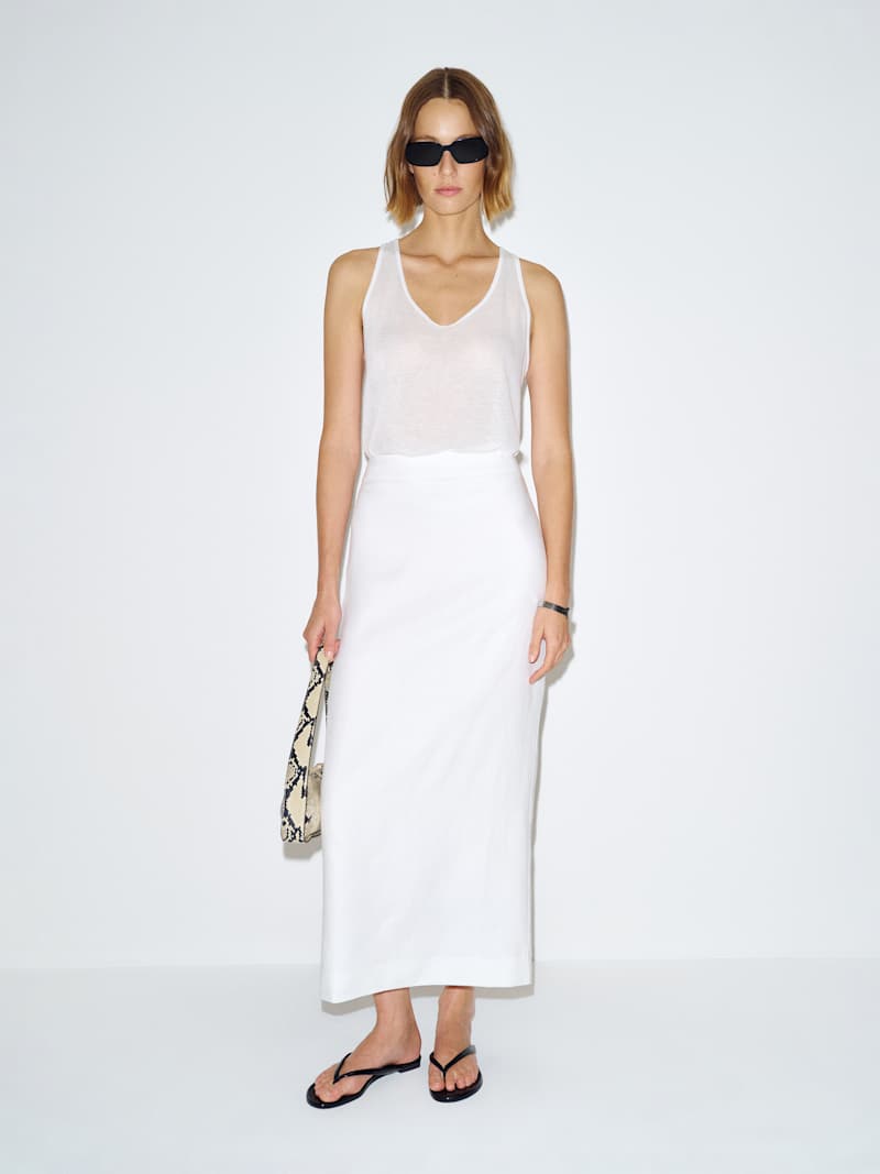 Lydia Linen Skirt