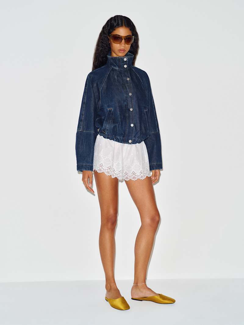 Corey Denim Bomber Jacket