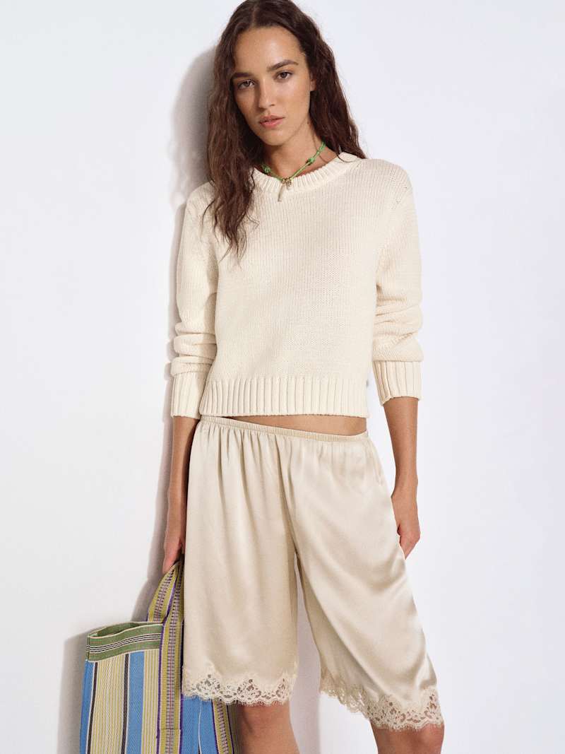 Eleni Cotton Crew Sweater