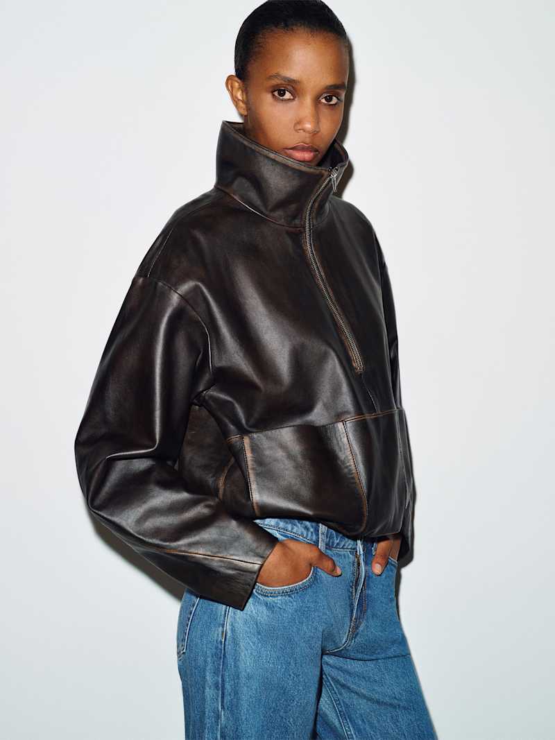 Veda Collins Leather Anorak