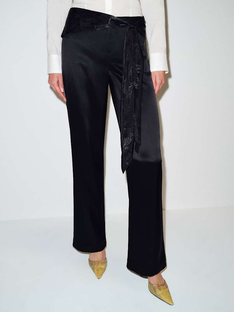 Mina Satin Tie Pant