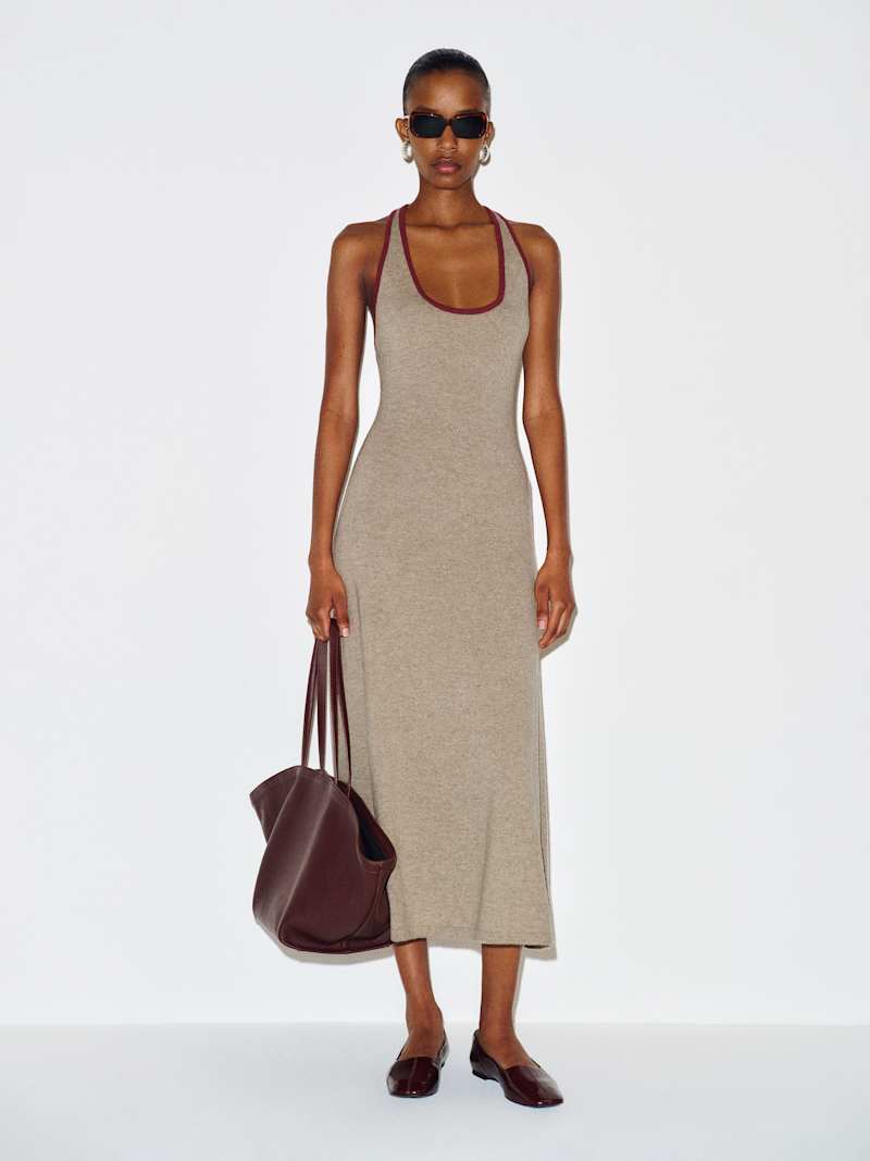 Mia Cashmere Halter Dress