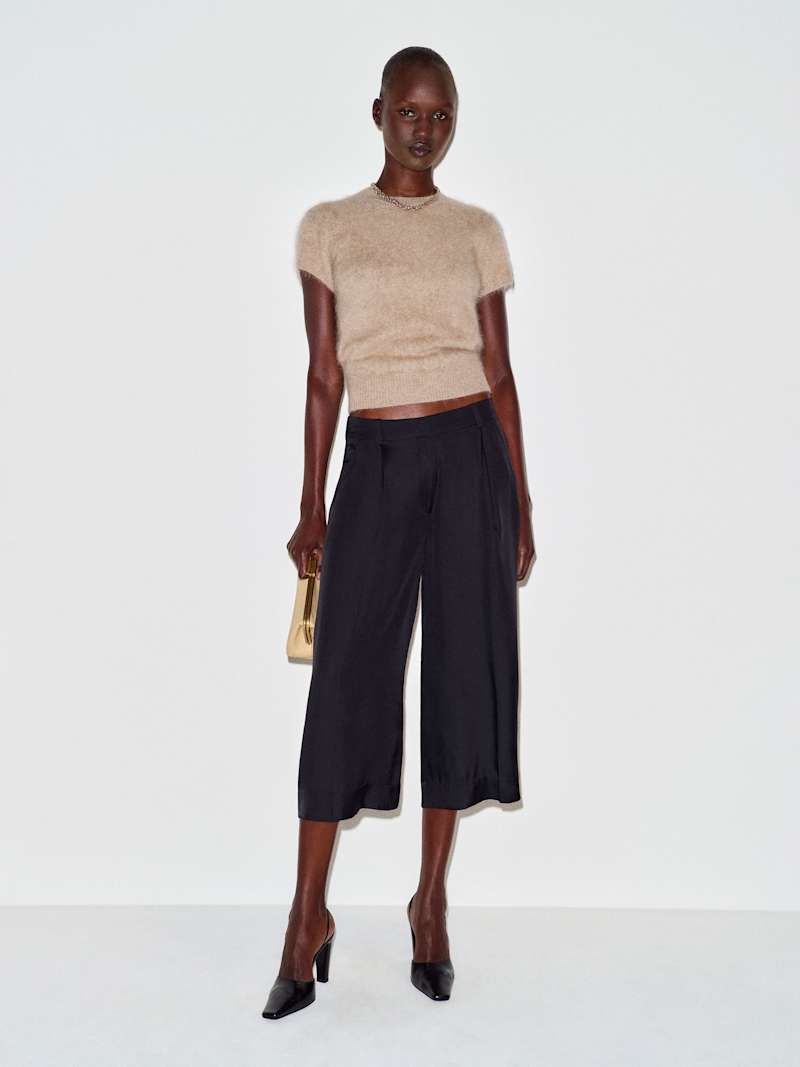 Robbie Silk Twill Culotte